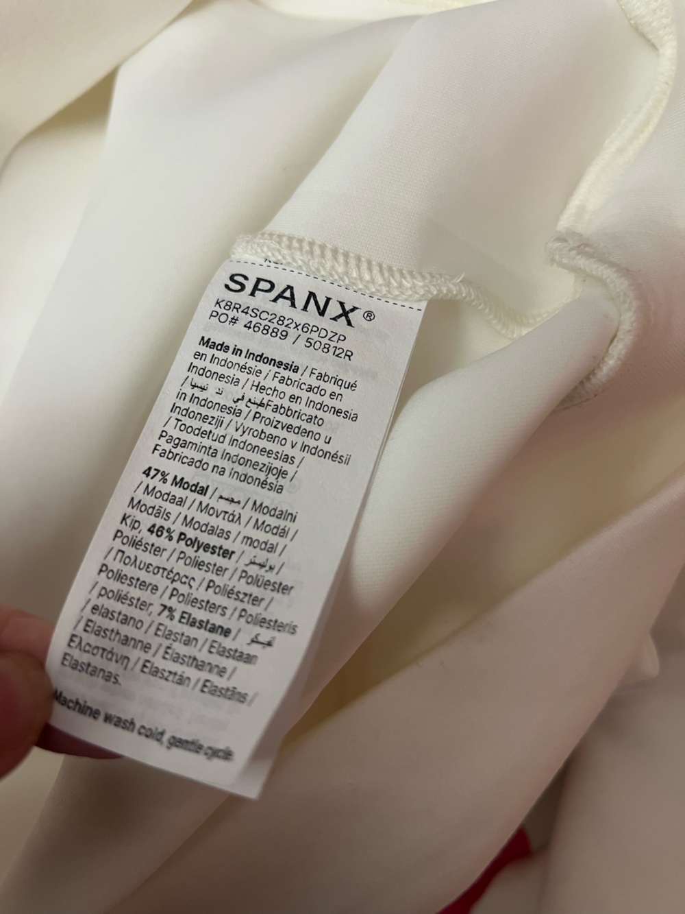 Spanx White AirEssentials Wrap Top Sweater Blouse Large - Picture 8 of 8